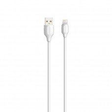 Кабел за данни LDNIO LS371, Lightning (iPhone 5/6/7/SE), 1.0m, Бял - 14756
