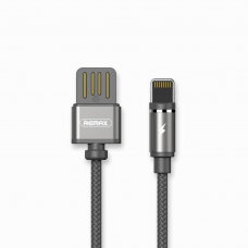 Магнитен кабел за данни Remax Gravity RC-095i, iPhone Lightning, 1.0м, Сив - 14938