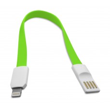 Кабел за данни No brand Lightning - USB , iPhone 5/5s: 6,6S / 6plus,6S plus IPAD4/Mini, 22см, Flat, С магнит - 14247