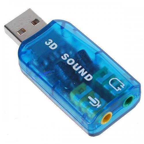 Звукова карта No brand, USB 5.1, 3D sound  - 17009