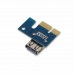 Удължител No Brand Riser, PCI-E 1X to 16X + USB 3.0 Кабел, Син - 17049 Удължител No Brand Riser, PCI-E 1X to 16X + USB 3.0 Кабел, Син - 17049