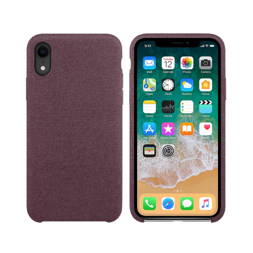 Силиконов гръб No brand, За Apple iPhone XR, Текстил, Hiha, Розов - 51681