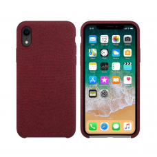 Силиконов гръб No brand, За Apple iPhone XR, Текстил, Hiha, Червен - 51680