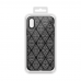 Силиконов гръб No brand, За Apple iPhone XS Max, Grid, Черен - 51642 Силиконов гръб No brand, За Apple iPhone XS Max, Grid, Черен - 51642
