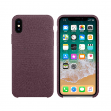 Силиконов гръб No brand, За Apple iPhone XS Max, Текстил, Hiha, Розов - 51685