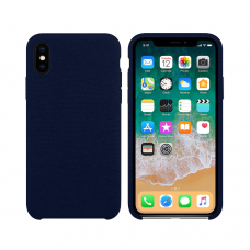 Силиконов гръб No brand, За Apple iPhone XS Max, Текстил, Hiha, Син - 51683