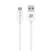 Мрежово зарядно устройство DeTech DE-28M, 5V/2.4A, 220V,1 x USB, С Micro USB кабел, 1.0m, Бял - 14133