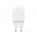 Мрежово зарядно устройство DeTech, DE-28, 5V/2.4A 220V, 1 x USB, Бял - 14132