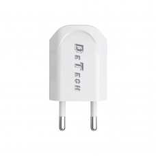 Мрежово зарядно устройство, DeTech, DE-11, 5V/1A 220V, 1 x USB, Бял - 14114
