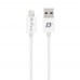 Мрежово зарядно устройство, DeTech, DE-11i, 5V/1A, 220V,1 x USB, С Lightning кабел, 1.0m, Бял - 14116