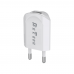 Мрежово зарядно устройство, DeTech, DE-11M, 5V/1A, 220V,1 x USB, С Micro USB кабел, 1.0m, Бял - 14115