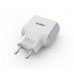 Мрежово зарядно устройство EMY MY-220 5V 2.4A, Универсално, 2 x USB, С Micro USB кабел, Бял - 14444