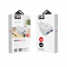 Мрежово зарядно устройство EMY MY-220 5V 2.4A, Универсално, 2 x USB, С кабел за iPhone 5/6/7, Бял - 14445