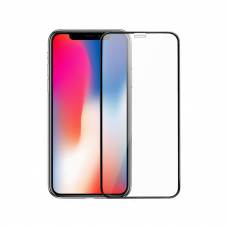 Стъклен протектор DeTech, за iPhone 11, 3D Full glue, 0.3mm, Черен - 52550