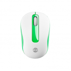 Мишка, ZornWee W550, Безжична, Бял/Зелен - 642