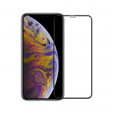 Стъклен протектор за целия дисплей DeTech, за iPhone XS Max, 2.5D, 0.3 mm, Черен - 52475 Стъклен протектор за целия дисплей DeTech, за iPhone XS Max, 2.5D, 0.3 mm, Черен - 52475