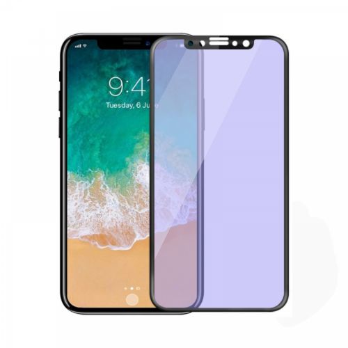 Стъклен протектор за целия дисплей Remax Four Beasts, Anti-Blu Ray, за iPhone X, 0.3 mm, Черен - 52319