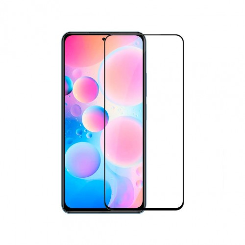 Стъклен протектор за целия екран No brand, За Xiaomi Pocophone F3, 3D Full Glue, 0.3mm, Черен - 52698