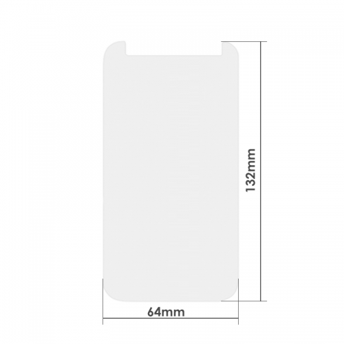 Стъклен протектор DeTech, Универсален, За 4.7", 0.26mm, Прозрачен - 52264