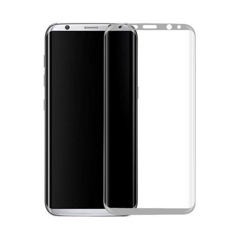 Стъклен протектор за целия екран, No brand, За Samsung Galaxy S8 Plus, 0.3mm, Сребрист - 52296 Стъклен протектор за целия екран, No brand, За Samsung Galaxy S8 Plus, 0.3mm, Сребрист - 52296
