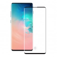 Стъклен протектор за целия екран No brand, За Samsung Galaxy S10 Plus, 5D, 0.3mm, Черен - 52508