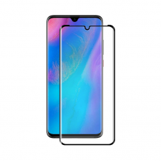 Стъклен протектор за целия екран No brand, За Huawei P30 Pro, 6D Full glue, 0.3mm, Черен - 52524