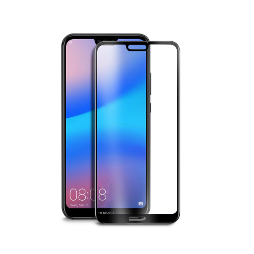 Стъклен протектор No brand, За Huawei P20 Pro, 3D Full glue, 0.3mm, Черен - 52460